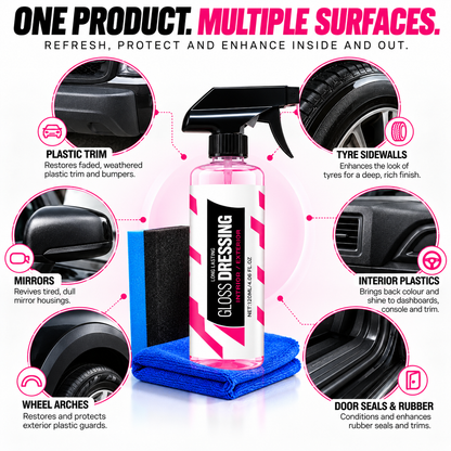 Gloss Dressing - Premium Plastic & Rubber Restorer